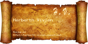 Herberth Vivien névjegykártya